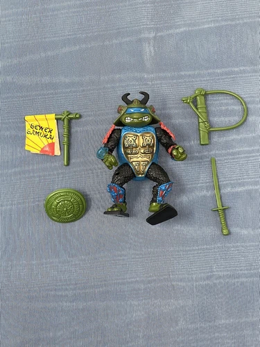 Vintage 1990 Teenage Mutant Ninja Turtles Leo Sewer Samurai Figure Playmates