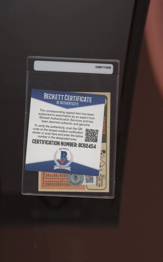 Dennis Ribant New York Mets signed 1966 Topps card Beckett auth EX - Image 2 of 2