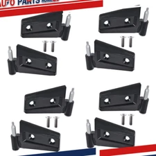 Door Hinges Set 4 Doors Black For 2007-2017 Jeep Wrangler Unlimited Jk