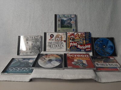 Lot Of CD ROM Utility And Educational Disks For The PC