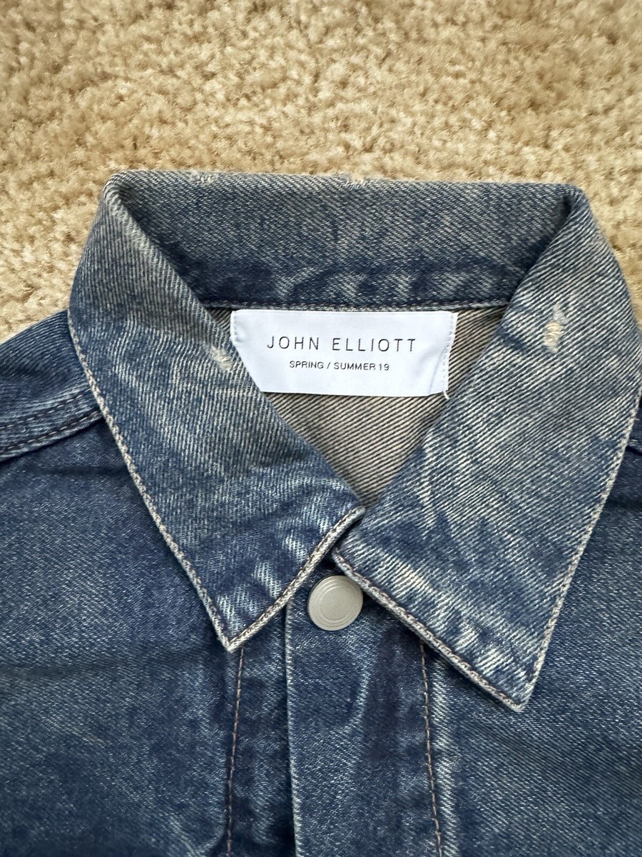 ジョンエリオット　デニムジャケット John Elliott Japan Made Japanese Denim Thumper Jacket Type II