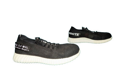 Sicherheit Baskets OFF WHITE TM WILL In Schwarz Stoff Mit Fester Kappe, EU 43