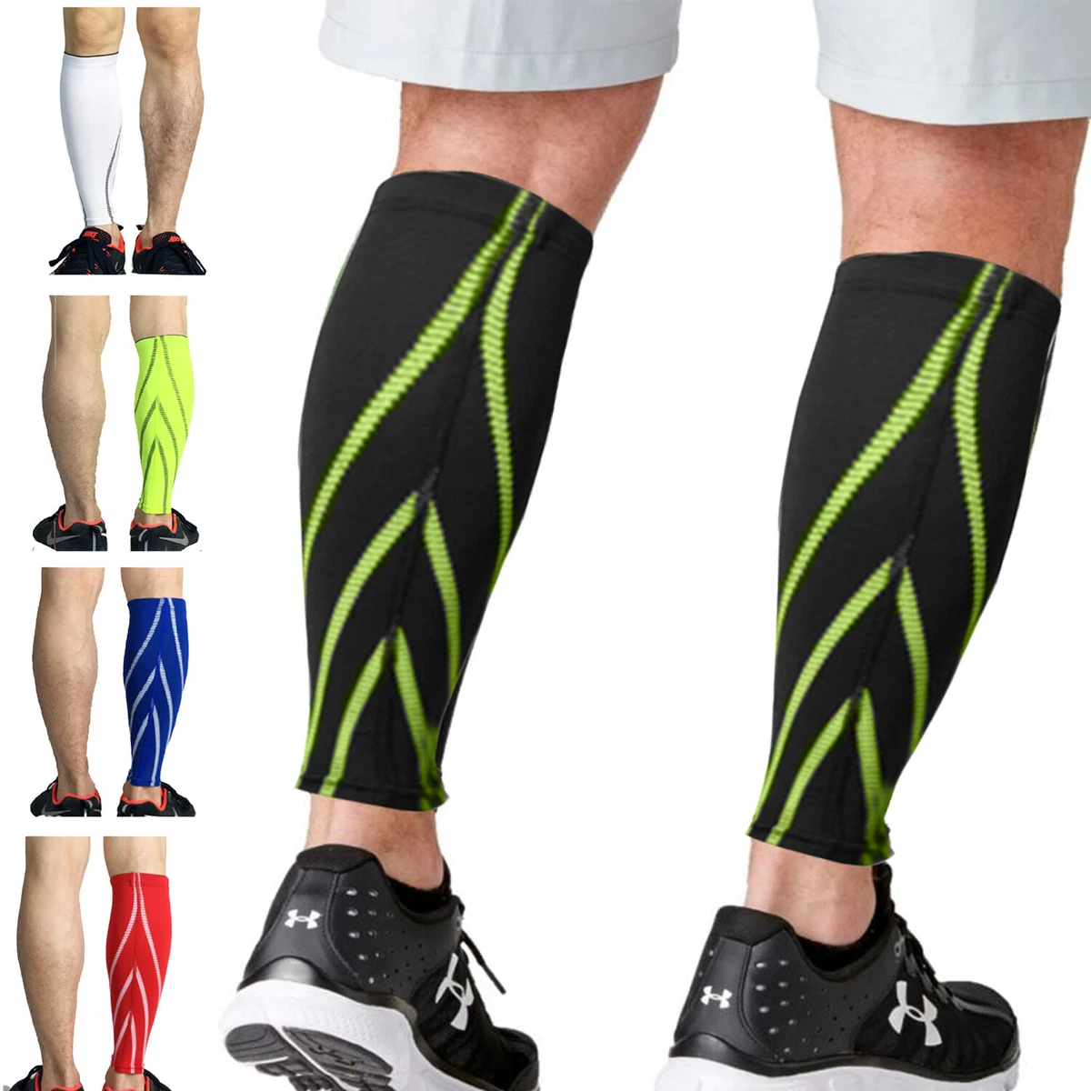 Calf Support Compression Sleeves Running Sports Cycling Pain Relief Leg  Brace UK