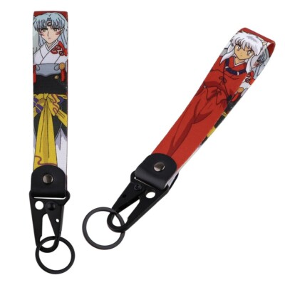 Inuyasha And Sesshomaru Manga Anime Lanyard Wrist Strap Hook Key Tag  Keychain - Main Image