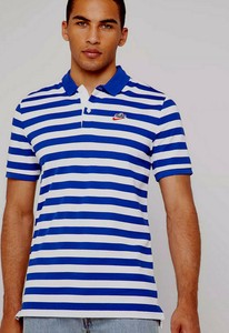 nike striped polo