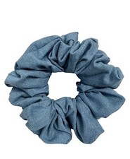 Scrunchies Light Blue Denim Size Large for all hair type Brand New Handmade