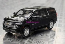 Masdi 1:64 Black Suburban Full Size SUV Sports Model Diecast Metal Car
