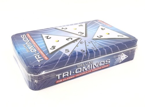 Deluxe Tri-Ominos Game- Tin- Pressman- 2009- Factory Sealed- Brass Spinners 4419 - Picture 2 of 5