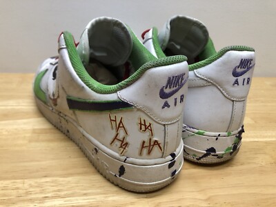 Customized AF1 Shoes Heath Ledger Joker Mens Size 11 US Triple