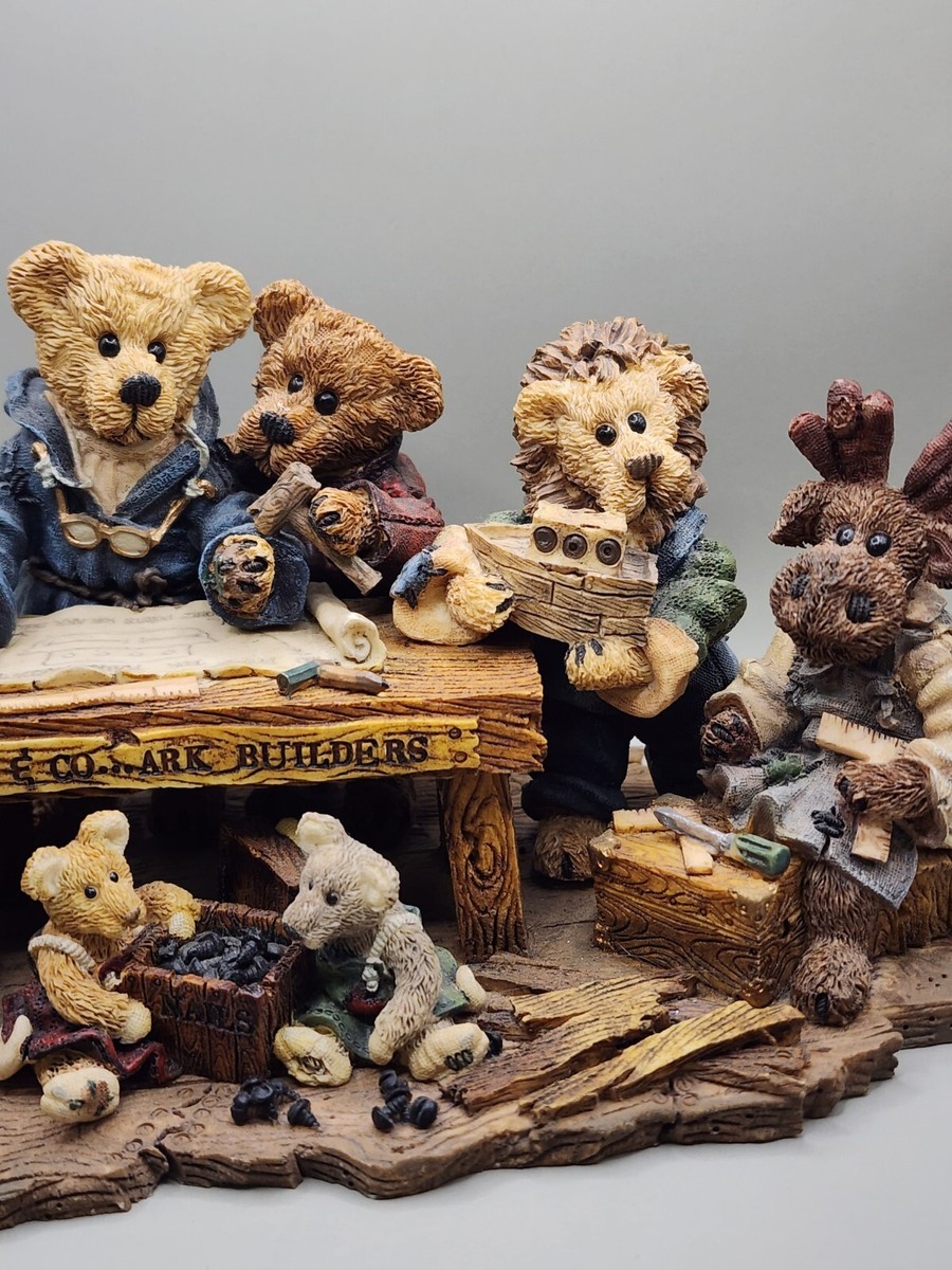 Boyds Bears Figurine Noah's Ark Animals Noah and Co. Ark Builders