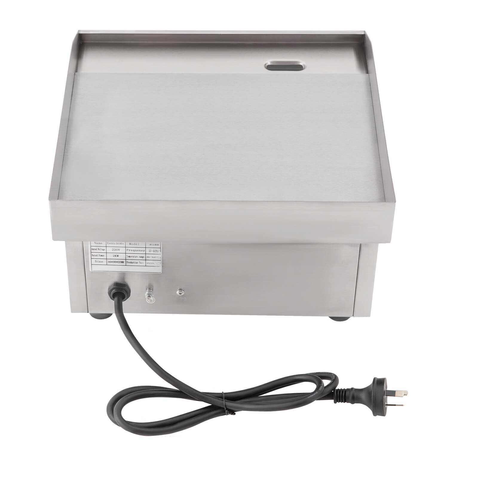 2KW 14'' Commercial Electric Countertop Griddle Flat Top Grill Hot Plat