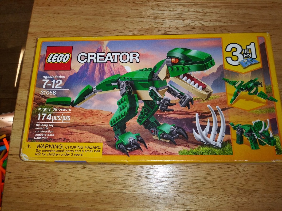 LEGO 31058 Creator 3-IN-1 Model Mighty Dinosaurs T Rex Kids