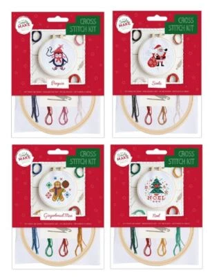 Disegni Natalizi Kit Punto Croce Cucito Artigianato Disegni Docrafts Simply Make