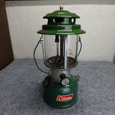 #ad #ad Coleman Lantern 220F Dated Feb 1966 Double Mantle Green Camping Vintage USA $22.67