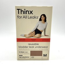 Thinx For All Leaks Light Absorbency Hi-Waist Bladder Leak Underwear Size M New