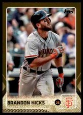 2015 Topps Series 1 Gold Brandon Hicks #273 San Francisco Giants 0761/2015