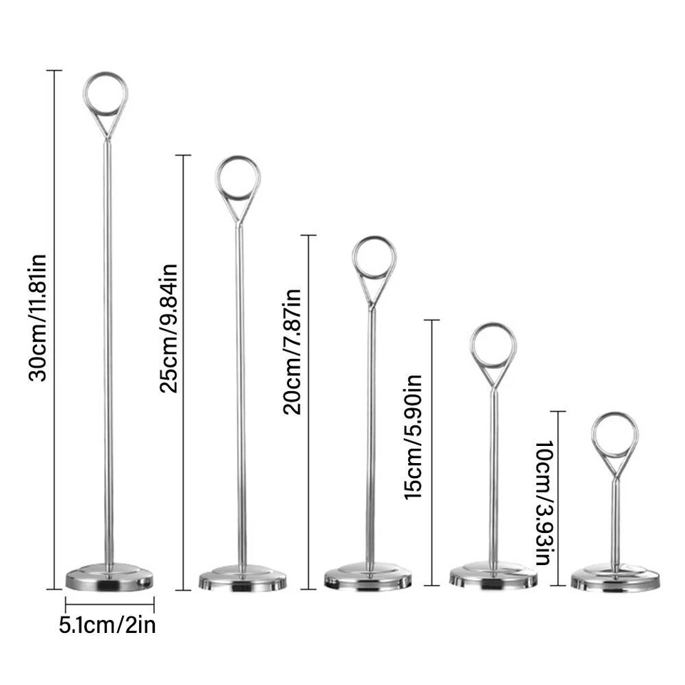 Decoration Table Number Holder Photo Clip Note Clamp Paper Stand Card Holder - image 2 of 4