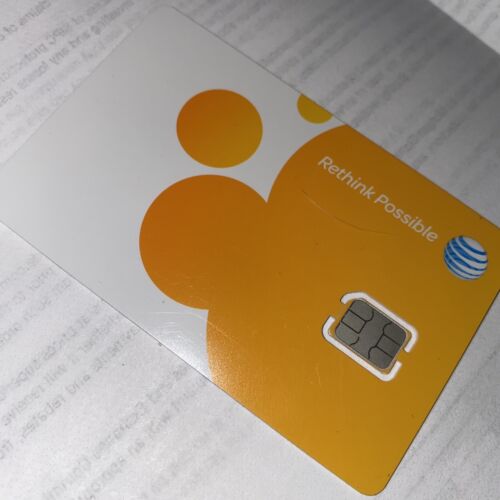 New AT&T Nano Sim Card Phone Call Lost Replace Call Free Shipping - Picture 2 of 2