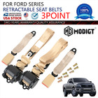Car Safety Seat Belt 3 Point Set Retractable Beige For Ford Expedition Replace