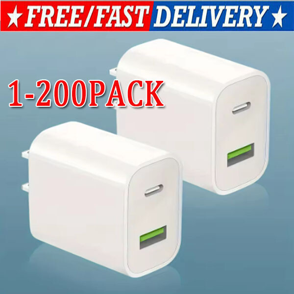 For iPhone 14 13 12 11  20W Fast Charger Block USB Type C Wall Power Adapter Lot