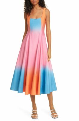 staud wells maxi dress Staud White Wells Midi Dress