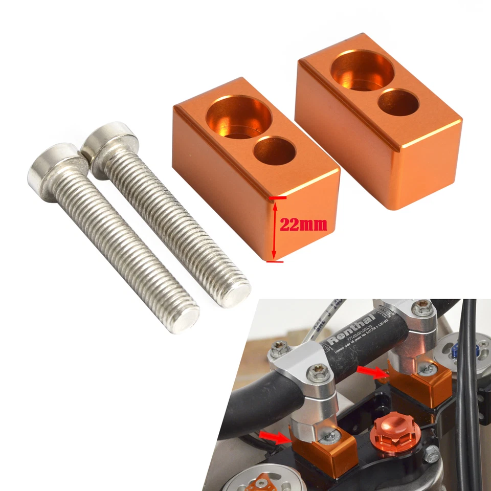 Kit elevador manillar barra 28 mm 7/8" para KTM 790 1090 1190 1290 Adventure R Foto 2 de 4