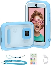 Smart AI Camera 50 – 20MP 1080P Vlogging Cam, Dual Lens, Shockproof, Blue - NIB