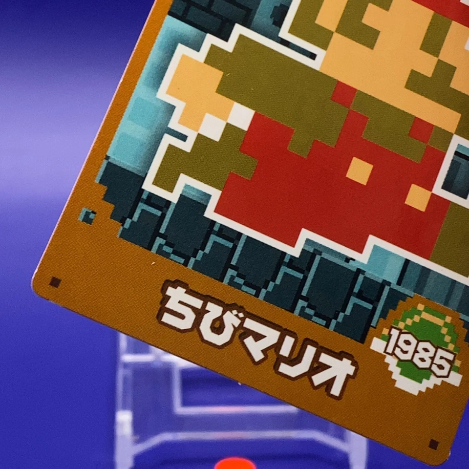 Mini Mario Top Super Mario Bros. Card 1985 Nintendo Japan F/S #6 - Image 4 of 4