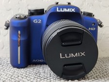 Panasonic LUMIX DMC-G2 kit fotocamera mirrorless blu 14-42 mm pacchetto testato