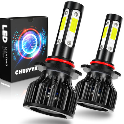 6500K 120000LM 60W 2Pcs 9005/HB3 LED Headlight Bulb High Beam Cool White Bright