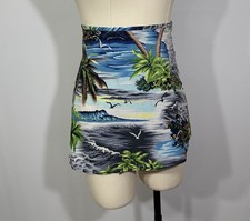 Vintage Swim Cover Skirt Bottoms 1990s 100% Cotton USA Made Large
