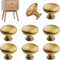 SchubladenknöPfe Rund Gold – 8 StüCk Vintage MöBelknöPfe Aus Zinklegierung, Anti