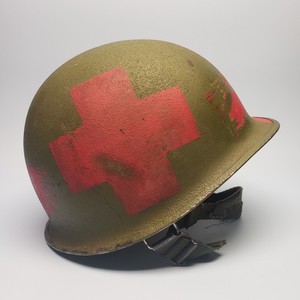 US Army M1 Steel Helmet w/ Liner & Chin Strap  