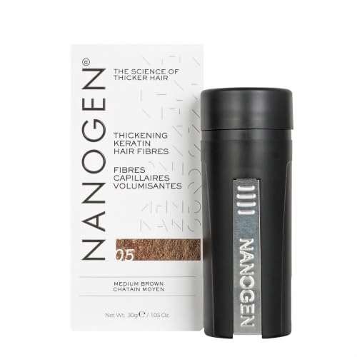 Nanogen Hair Fibres Medium Brown, Root  Assorted colors , sizes