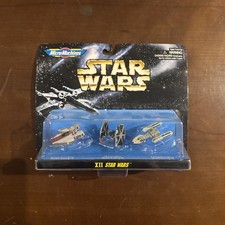 Micro Máquinas - XII Star Wars (A-wing TIE Y-wing Starfighters Batalla Dañado)