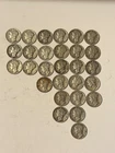 (28) 1940 1941 1942 1943 1944 1945 S D 90% SILVER MERCURY DIMES .10 cent Lot