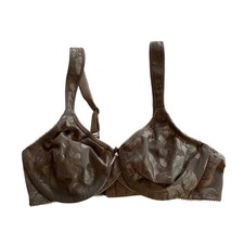 Wacoal Awareness Underwire Bra Womens 34C Brown Floral Lace