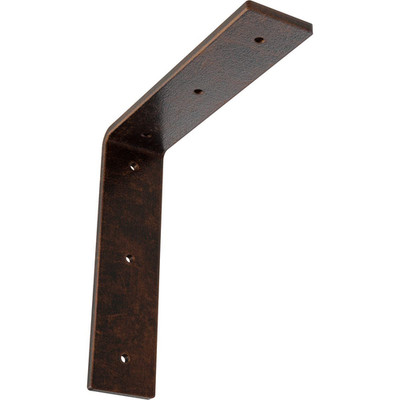 Ekena Millwork 2W X 8D X 8H Hamilton Steel Bracket Antiqued Copper