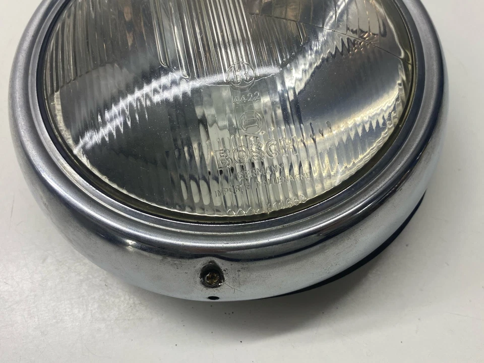 Mercedes W110 Heckflosse Front Scheinwerfer Chrom Ring Rahmen BOSCH mit Dichtung - Bild 2 von 4