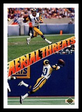 Jim Everett / Henry Ellard 1991 Upper Deck #30 Los Angeles Rams *215