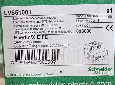 Schneider Electric Enerlin'X EIFE LV851001 Ethernet Interface for MTZ