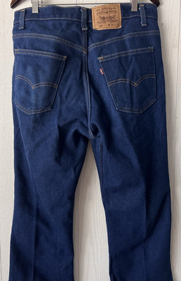 Vintage LEVIS 517 DARK BLUE Jeans 36x32 (FITS 34x32) Bootcut USA 90s Stretch