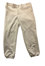 Mizuno Performance Women’s Medium Gray Softball Elastic Bottom Pants Belted