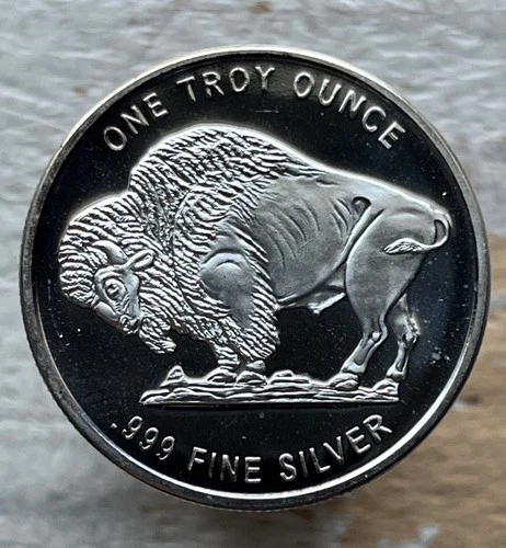 One Troy Ounce.999 Fine Silver Round ***FREE SHIPPING***
