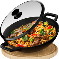 Kaisertal 32Cm Gusseisen Wok Induktion - Wokpfanne Aus Gusseisen - Pfanne 32Cm