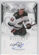 2021 Upper Deck Ultimate Collection Rookies 104/299 Connor Dewar #183 Auto 11r1