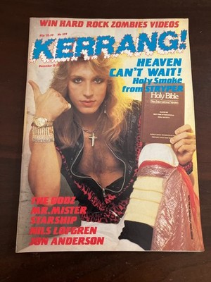 Kerrang! Magazine No. 109 Dec 1985 STRYPER Ozzy Osbourne Christmas Photo