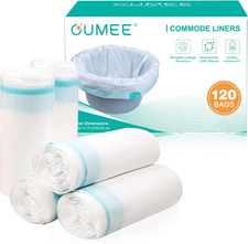 120 Disposable Commode Liners for Bedside Commode, beside Commode Liners, Portab