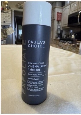 Paula s Choice Skin Perfecting 2% BHA Liquid Exfoliant,4 fl oz,Sealed, Exp. 7/27