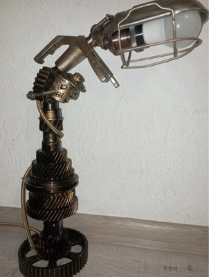 Unique Handmade Steampunk Metal Table Lamp Industrial Loft Decor New